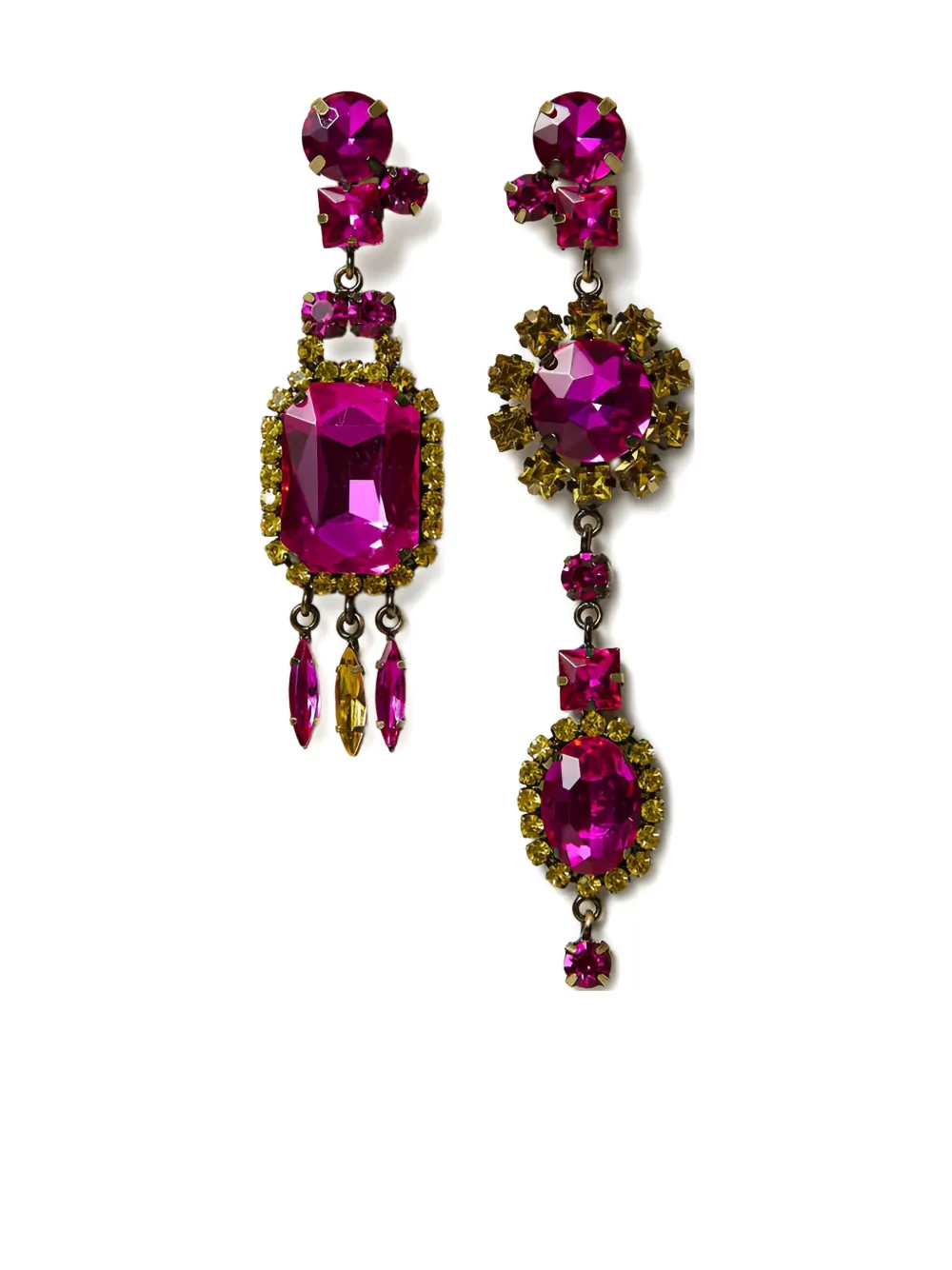 TWINSET rhinestone-embellished drop earrings | Gold | Image 1