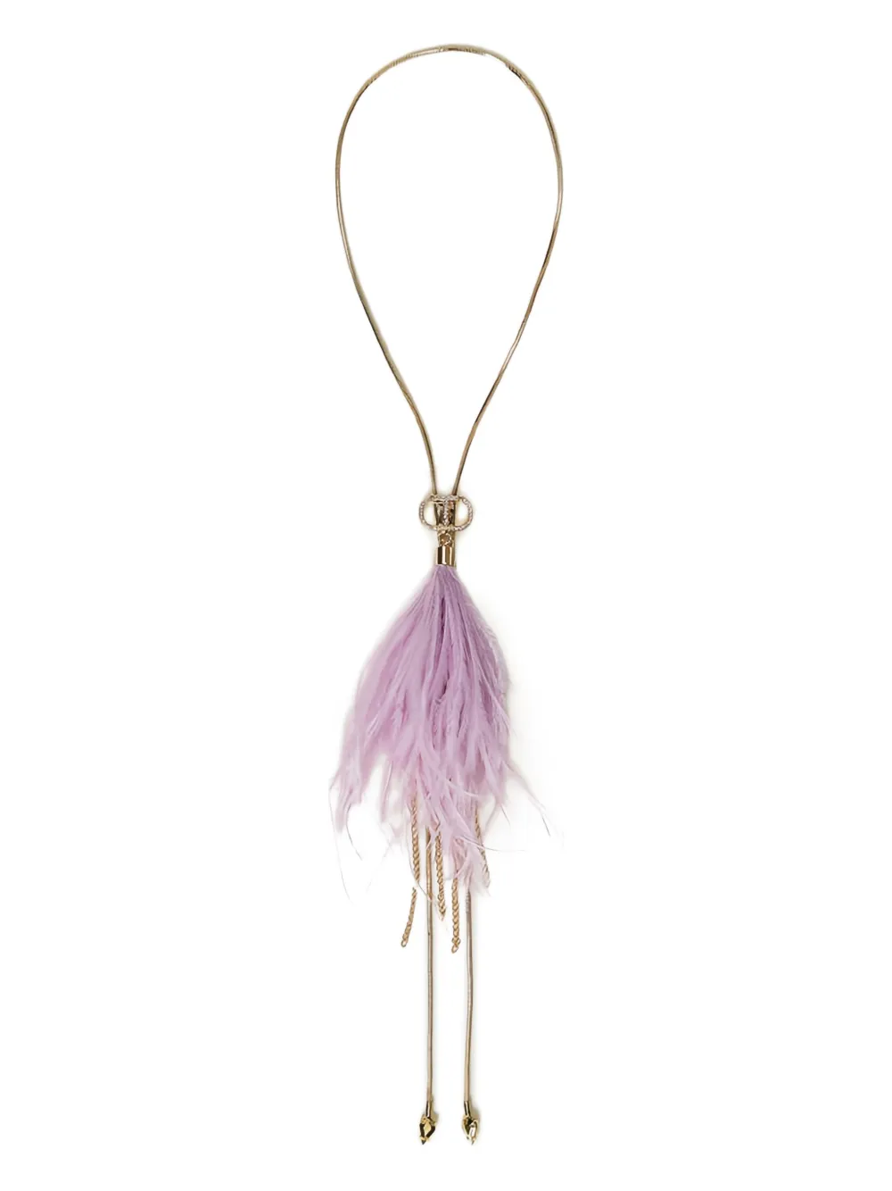 TWINSET feather-tassel necklace | Purple | Image 1