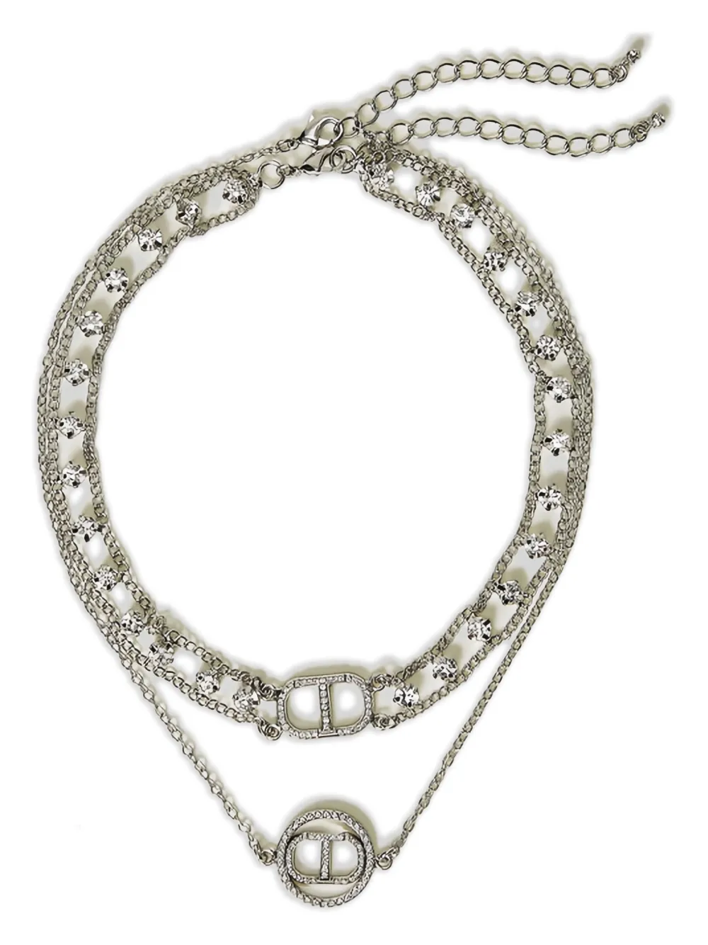 TWINSET crystal-embellished necklace | Silver | Image 1