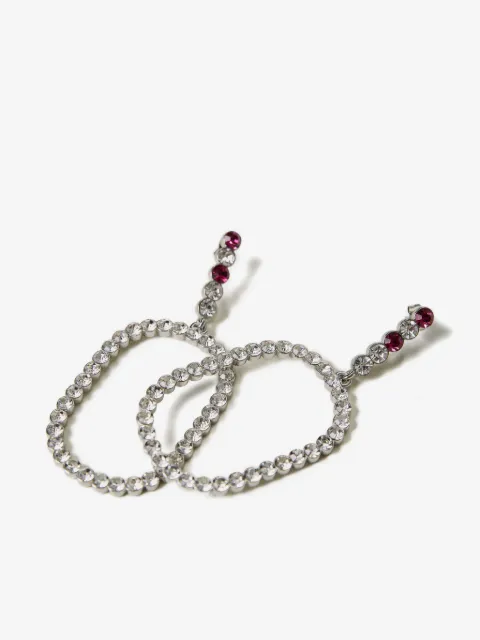 TWINSET aretes ovalados con detalles de cristal