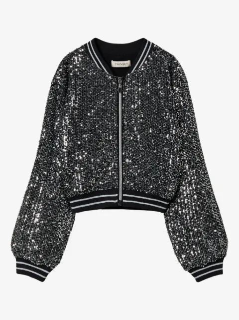 TWINSET Kids paljettprydd bomberjacka