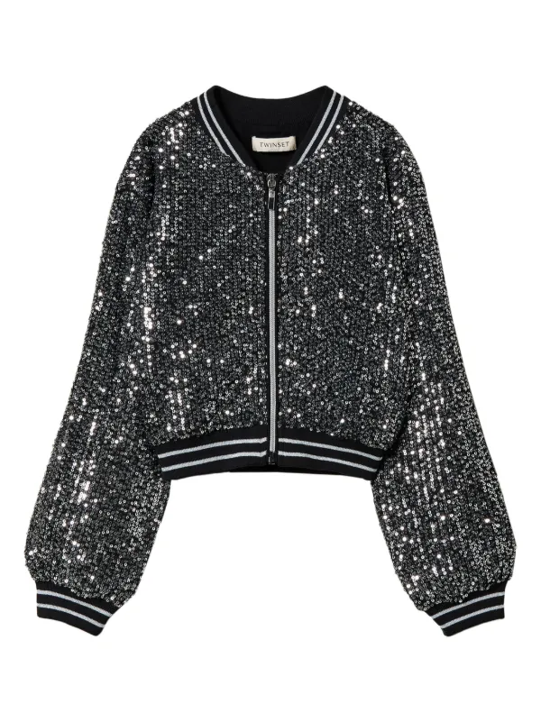 Kids black sequin jacket hotsell