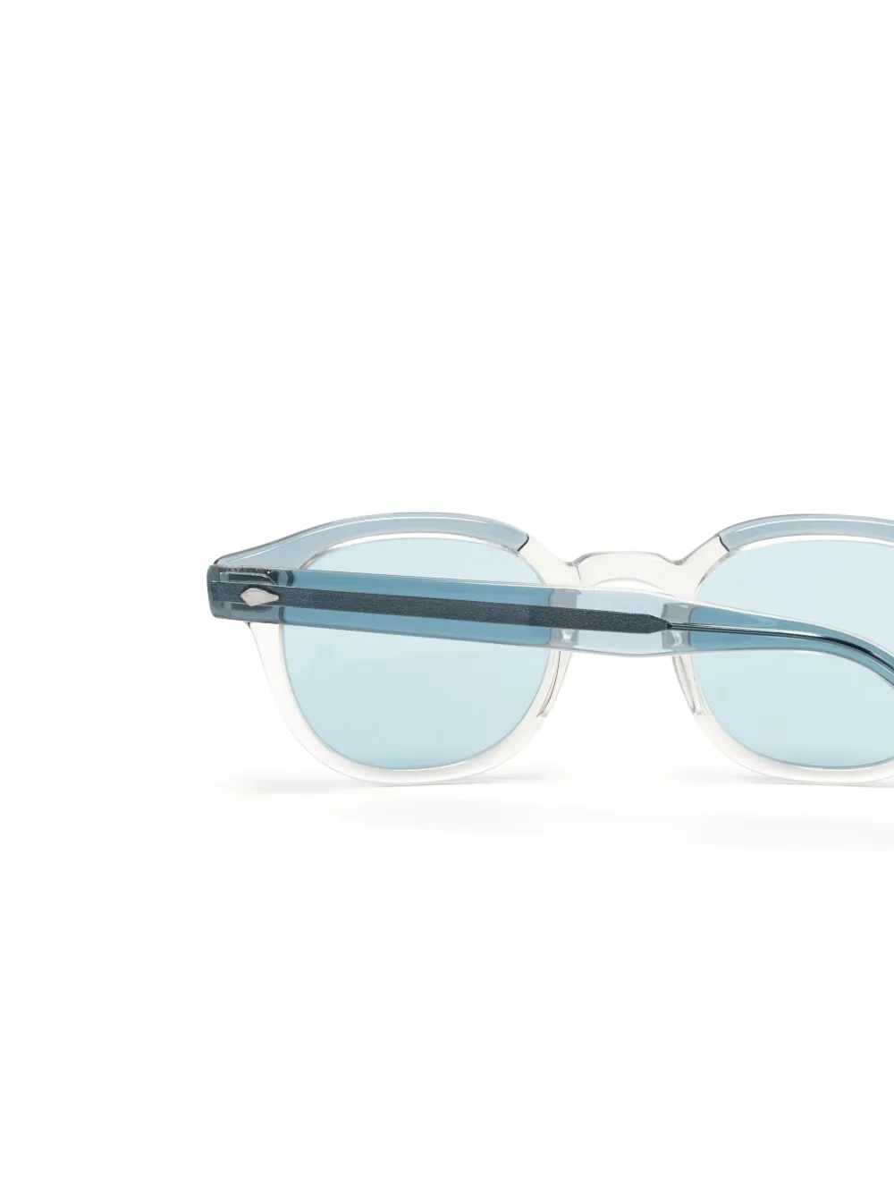 Moscot Lemtosh zonnebril met rond montuur Blauw