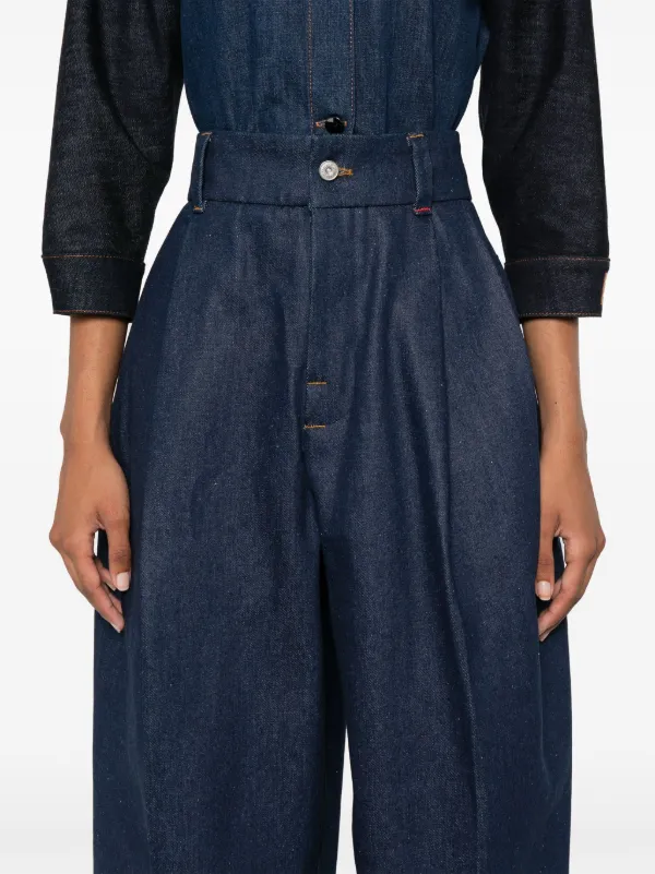 送料関税込■JACQUEMUS■Le De-Nimes Curzio テーパードジーンズ Jacquemus Le de-Nîmes Curzio ジーンズ | ブルー | FARFETCH JP