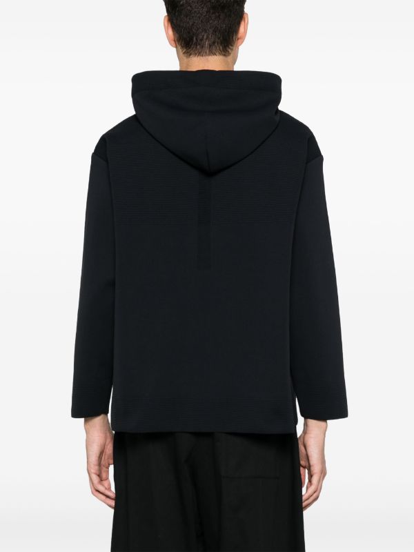 CFCL Milan Ribbed Hoodie | Black | FARFETCH TW