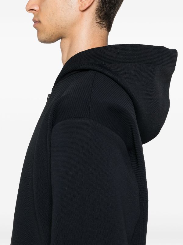 CFCL Milan Ribbed Hoodie | Black | FARFETCH TW