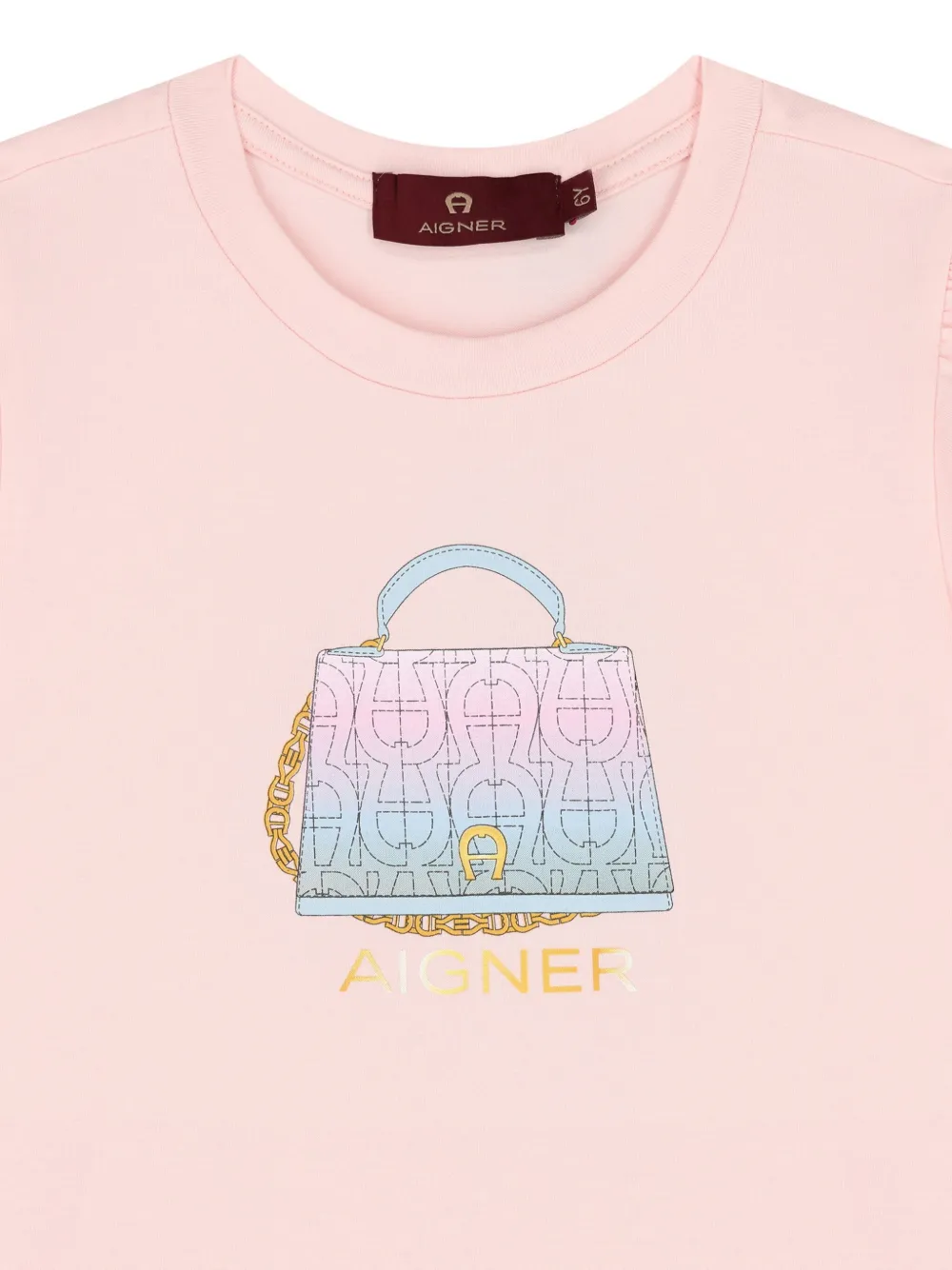 Aigner Kids Flared jurk met print Roze
