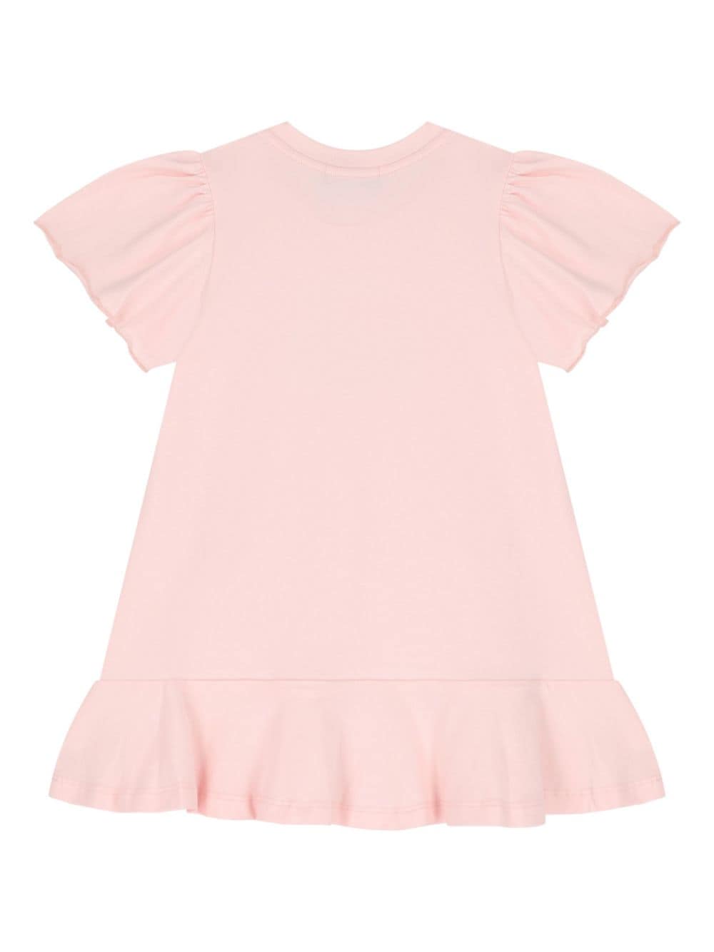 Aigner Kids printed flared dress - Roze