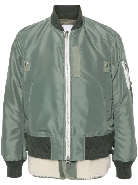 sacai twill bomber jacket