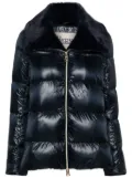 Herno faux-fur collar puffer jacket - Blue