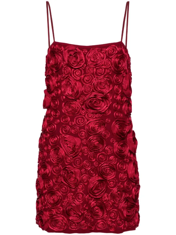 Blumarine 3D-Detail Mini Dress - Red Blumarine 3D-Detail Mini Dress - Red