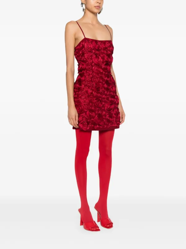open lace back dress Zapaka Women Red Flower Homecoming Dress Floral Printed Ruched Spaghetti Straps Tight Mini Cocktail Dress, Red Flower / US4