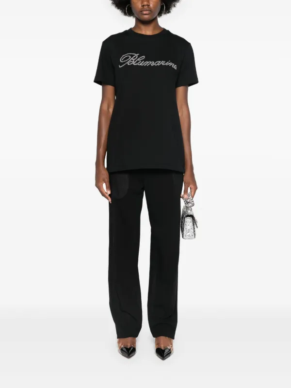 Blumarine ブルマリン　ロゴTシャツS Blumarine ロゴ Tシャツ | グリーン | FARFETCH JP