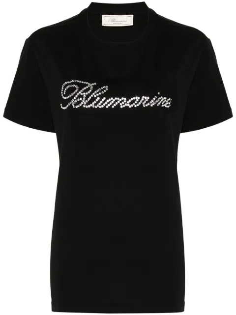Blumarine playera con logo y detalles