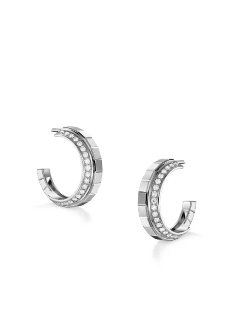 Chopard aretes Ice Cub en oro blanco de 18kt con diamantes