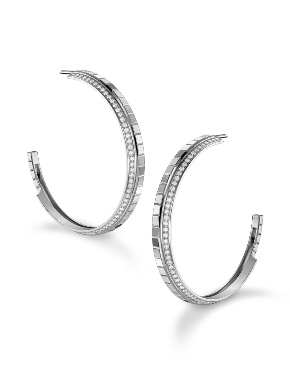 18kt white gold Ice Cub diamond earrings