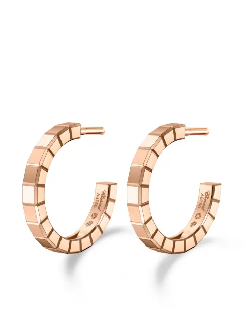 Chopard aretes Ice Cube en oro rosa de 18kt