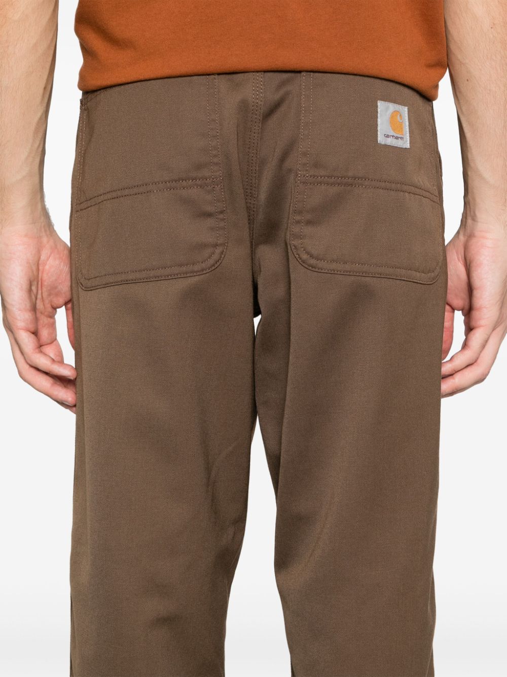 Shop Carhartt Simple Trousers In Braun