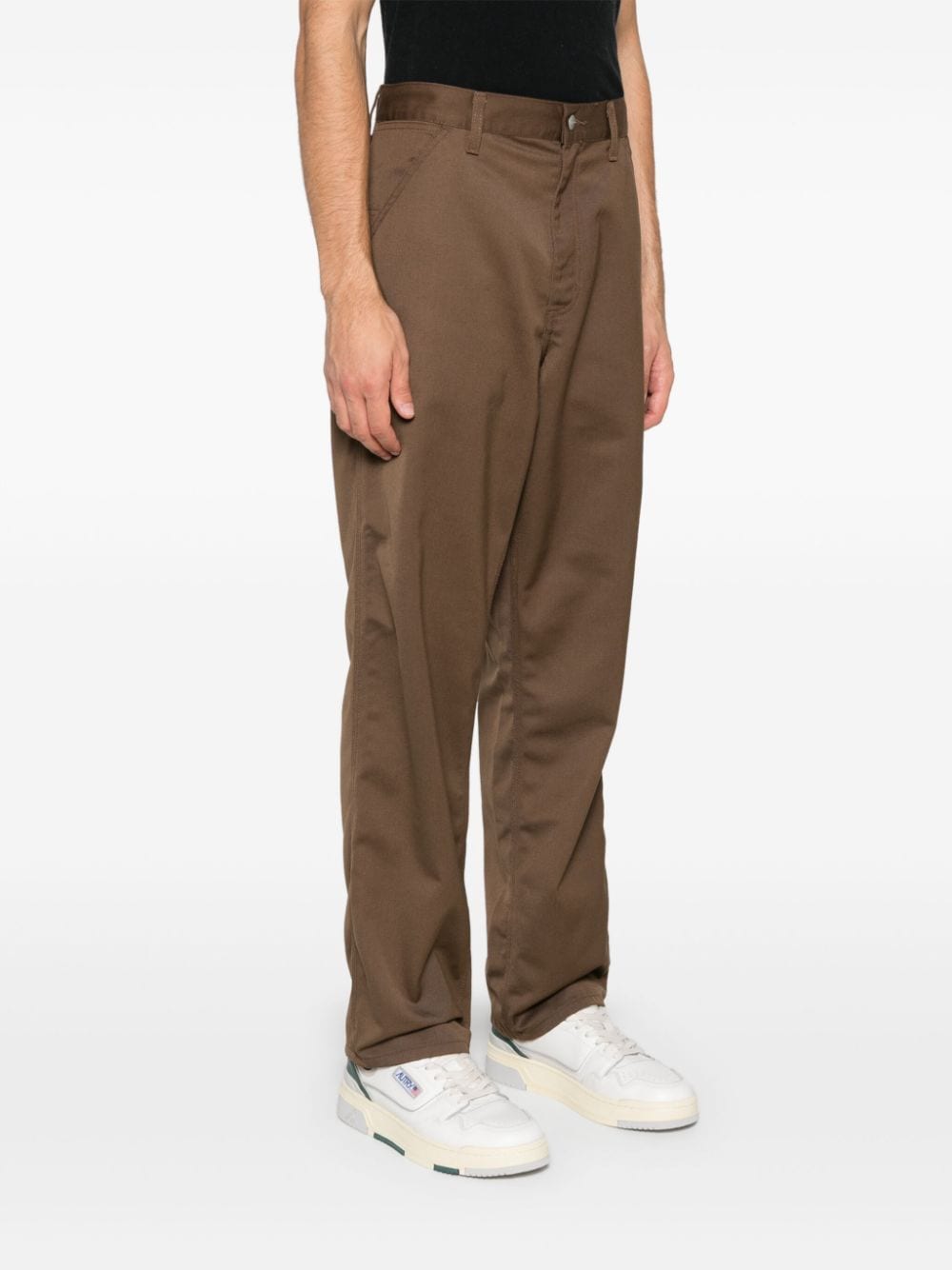 Shop Carhartt Simple Trousers In Braun