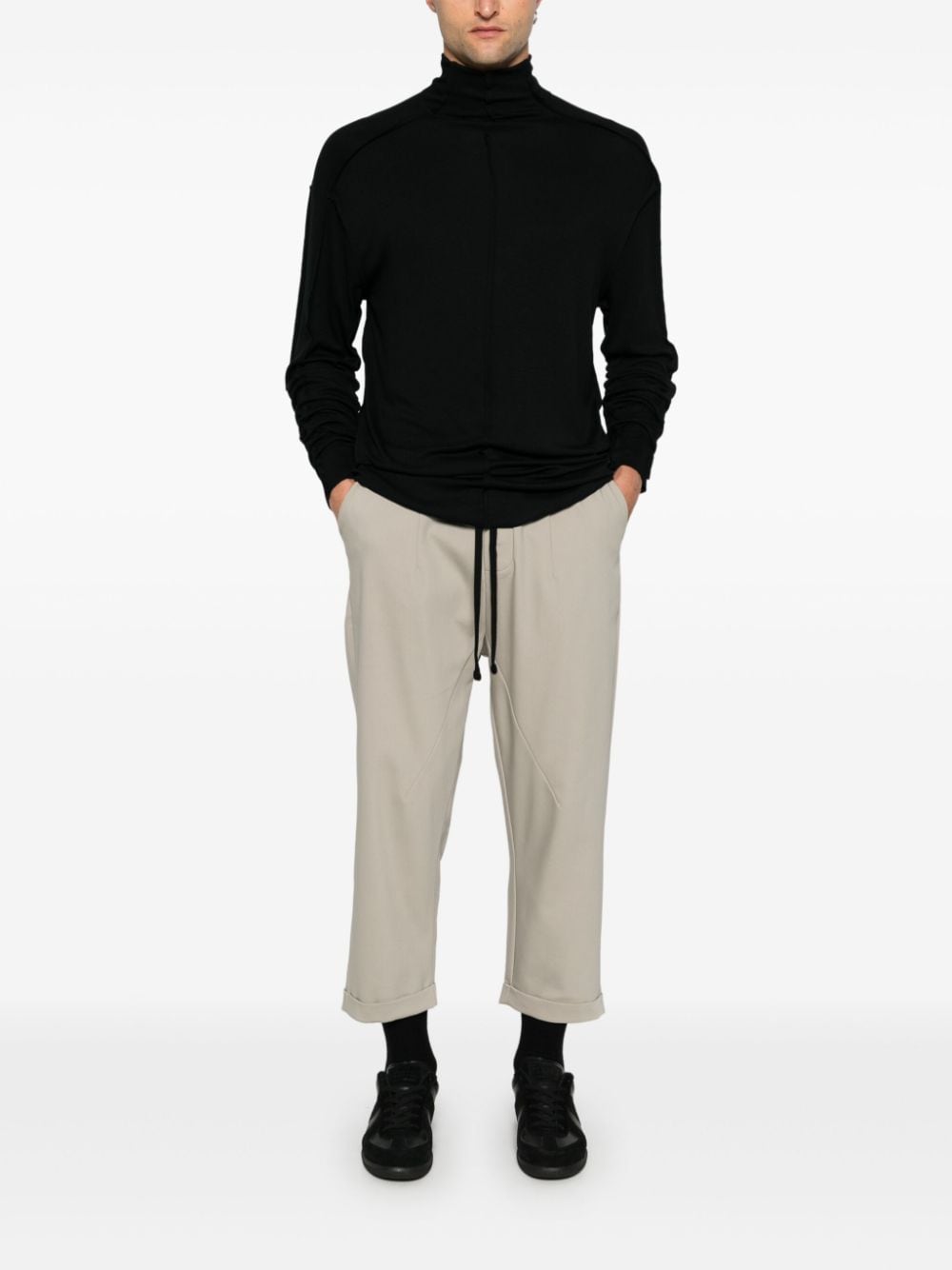 Thom Krom exposed-seam sweater - Zwart