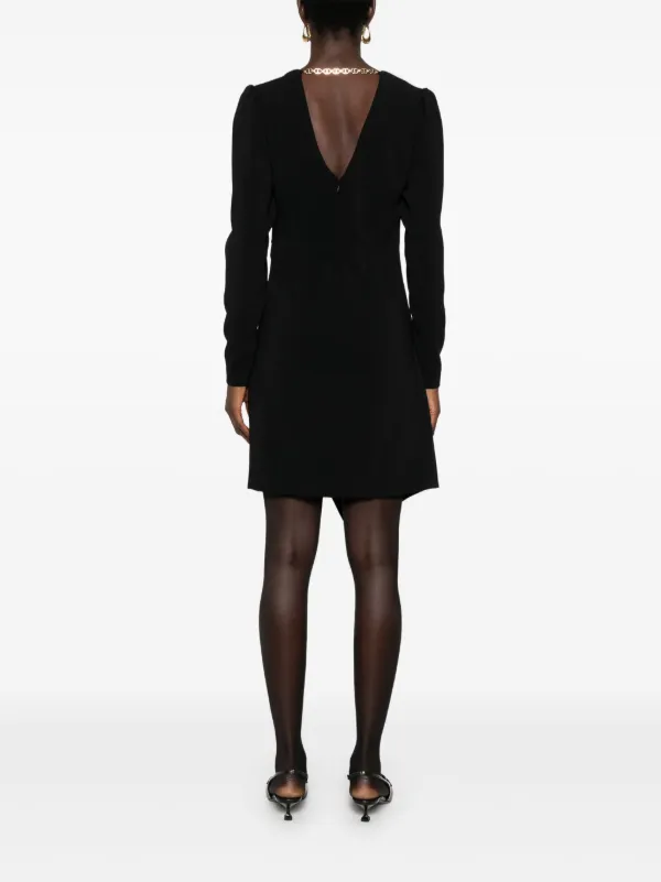 TWINSET Oval T Chain Mini Dress | Black | FARFETCH ID