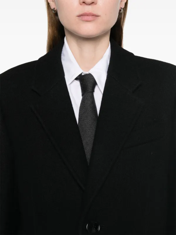 AMI｜COATS (FCO307 WV0016 468) AMI Paris Wool Coat | Black | FARFETCH