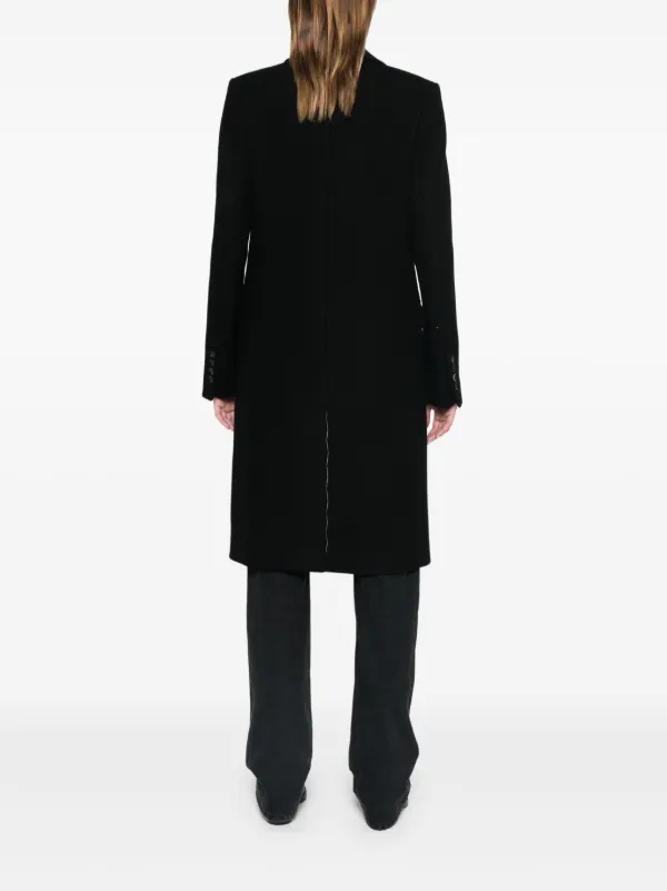 AMI｜COATS (FCO307 WV0016 468) AMI Paris Wool Coat | Black | FARFETCH