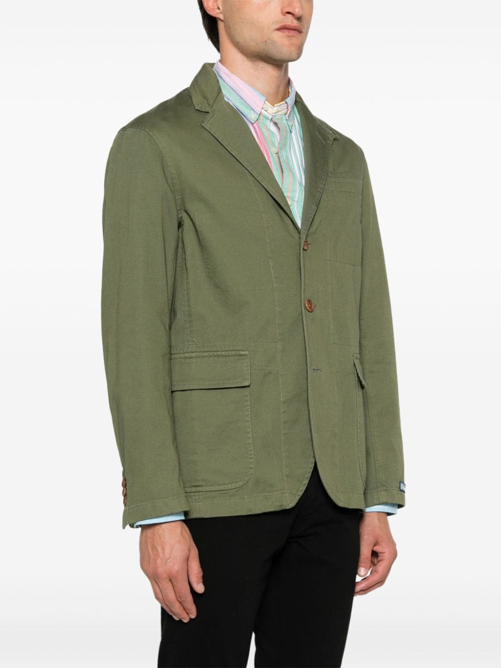 Shop Polo Ralph Lauren Cotton Blazer In Green