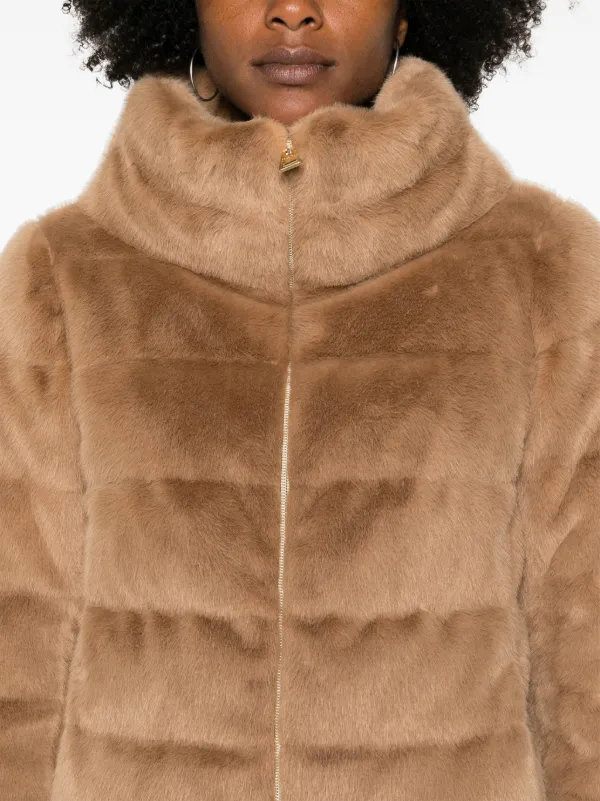 Herno faux-fur Jacket | Brown | FARFETCH