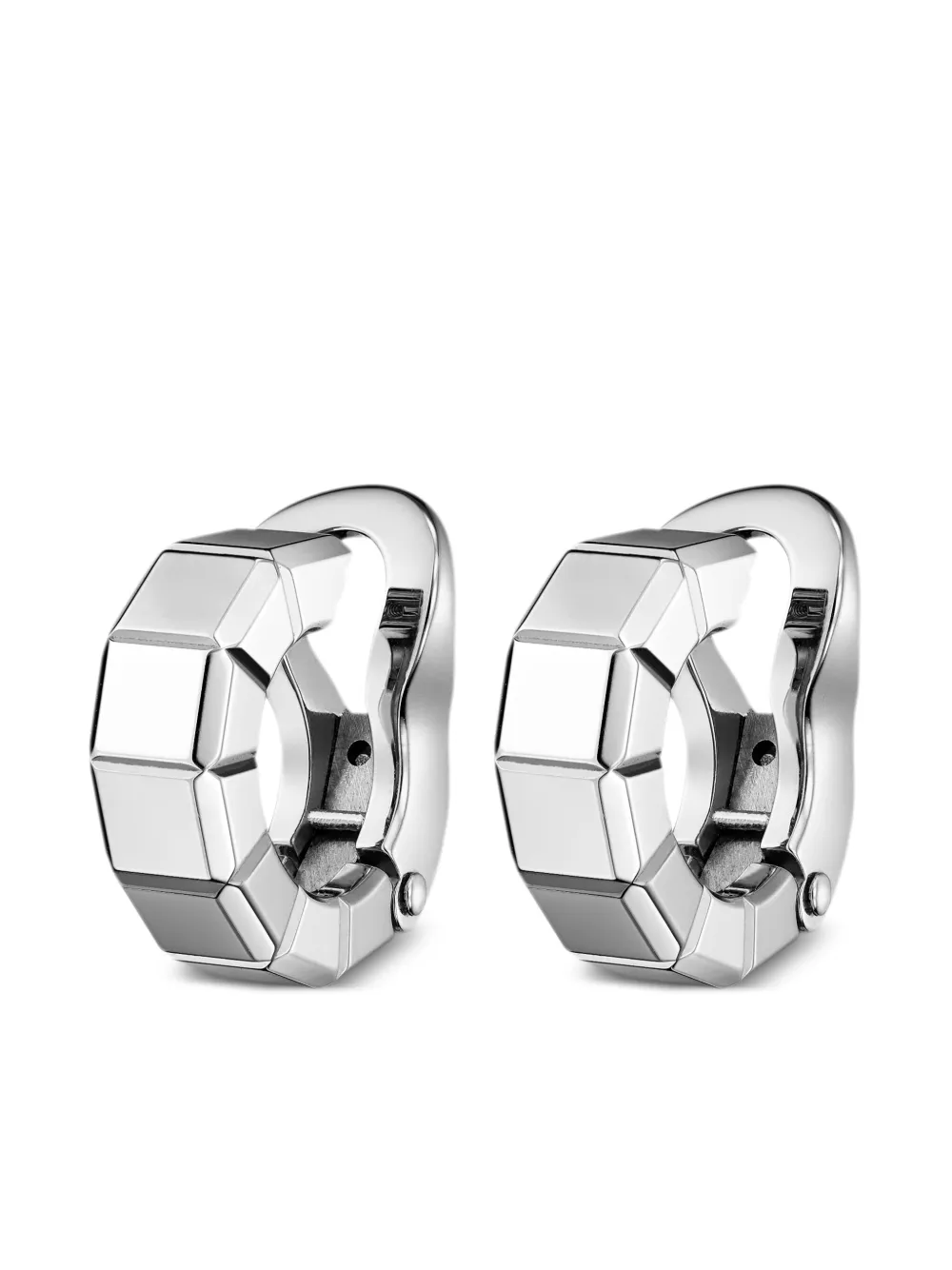 Chopard 18kt White Gold Ice Cube Earrings In White