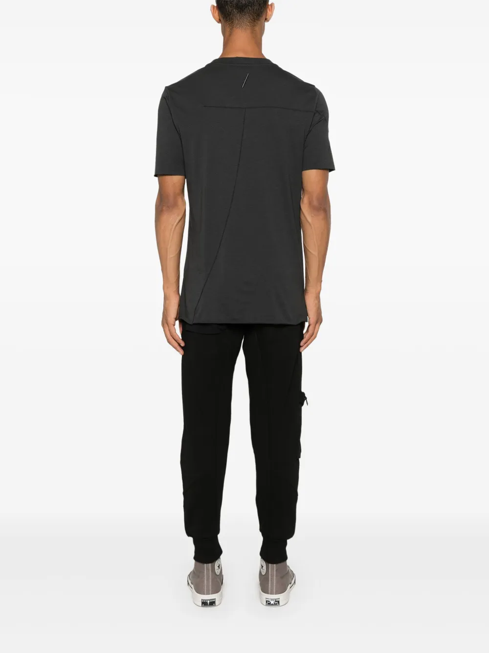 Thom Krom T-shirt met geborduurd logo - Grijs