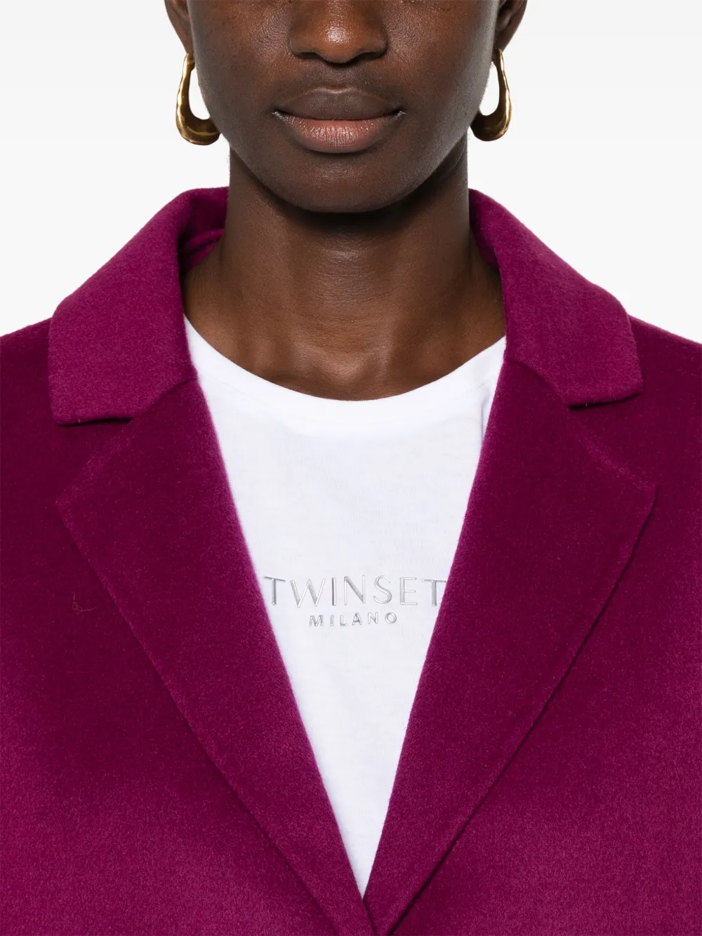 TWINSET Jas met logopatch Roze