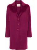 TWINSET logo-patch coat - Pink