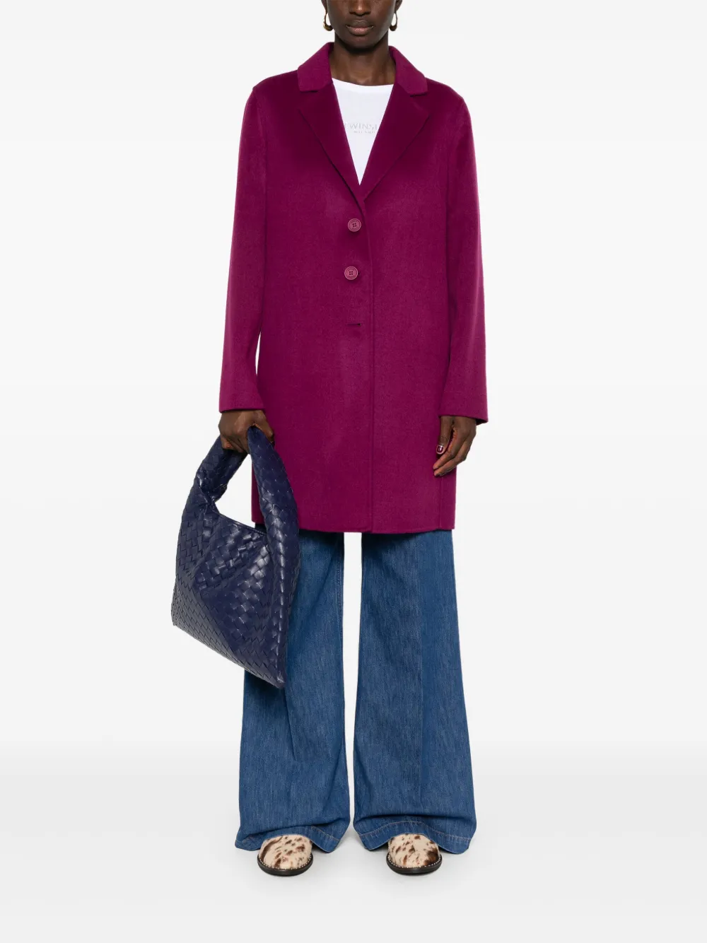 TWINSET Jas met logopatch - Roze