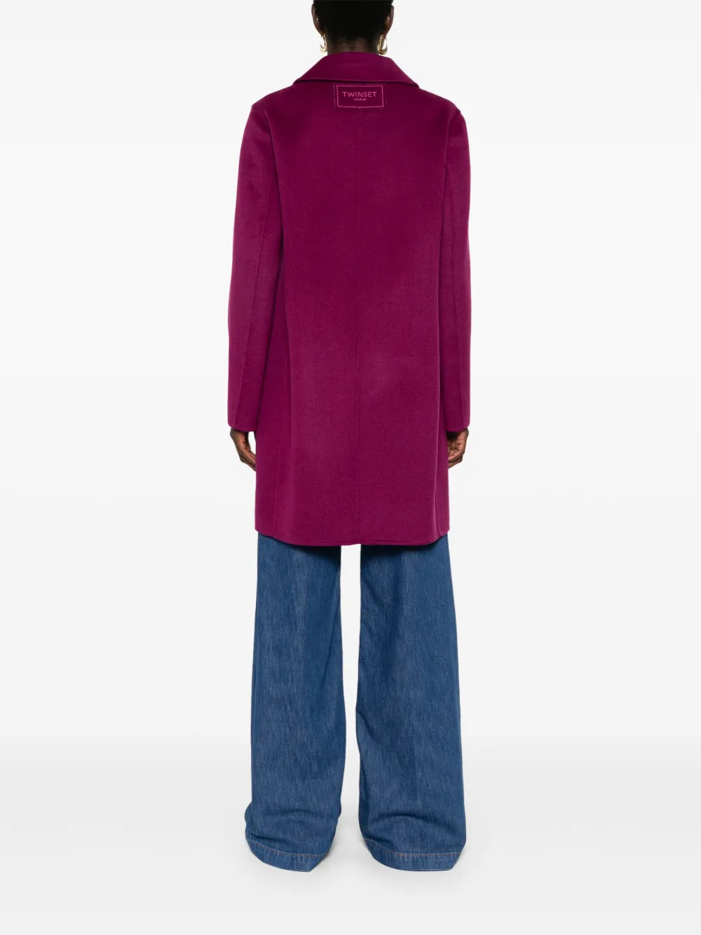 TWINSET Jas met logopatch Roze