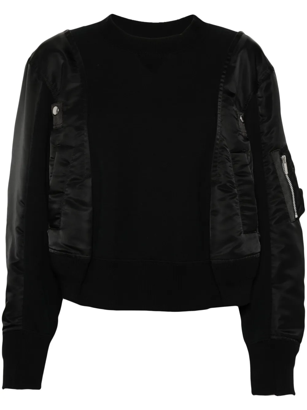Sacai Sweater met vlakken Zwart