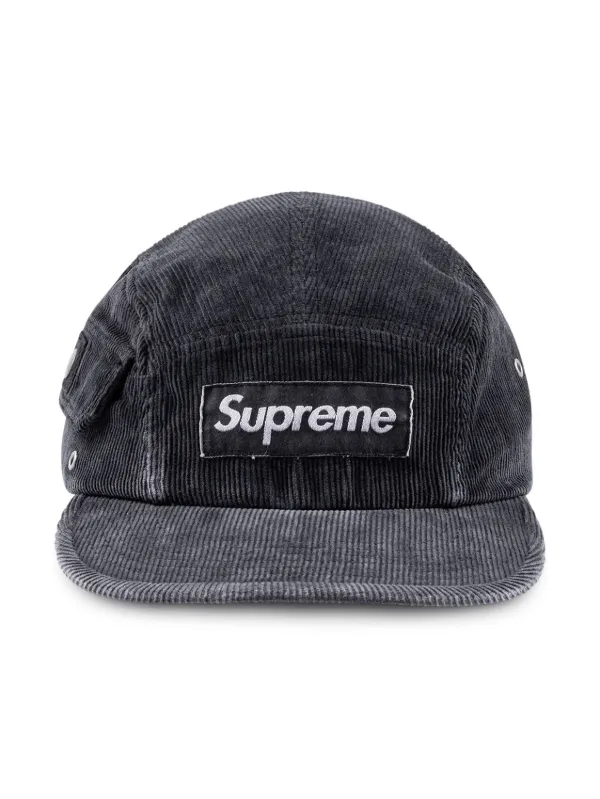 Supreme Corduroy Pocket Camp Cap Black FARFETCH TR