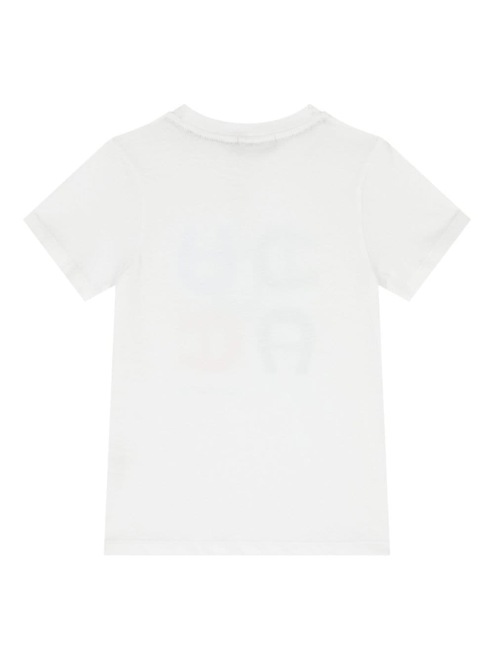 Aigner Kids logo-print cotton t-shirt - Wit