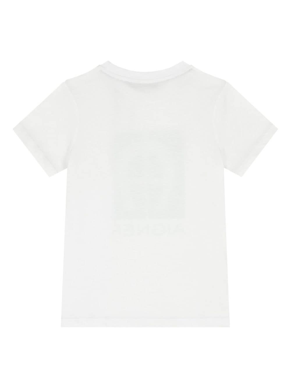 Aigner Kids logo-print cotton t-shirt - Wit