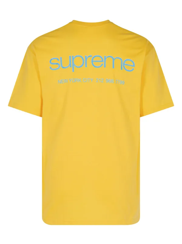 Supreme NYC T shirt Yellow FARFETCH TR