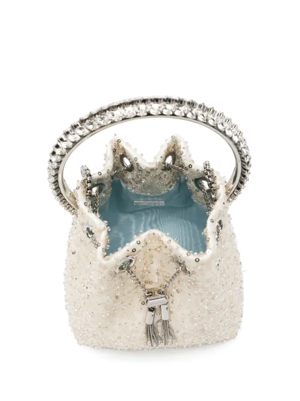 Jimmy Choo Bon Bon バケットバッグ | ホワイト | FARFETCH JP Jimmy Choo Bon Bon バケットバッグ | ホワイト | FARFETCH JP