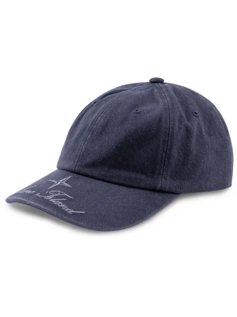 Supreme x Stone Island denim 6-panel cap
