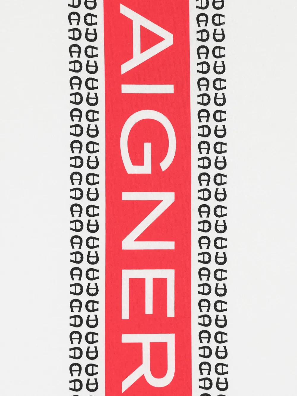 Aigner Kids Katoenen T-shirt met logoprint Wit
