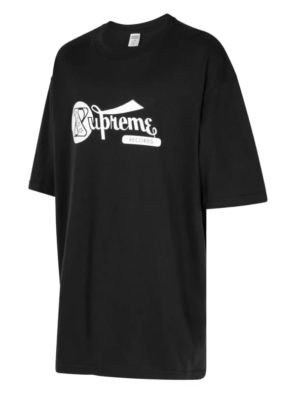 Supreme black and white t shirt online