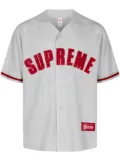Supreme Ultrasuede mesh baseball jersey - White