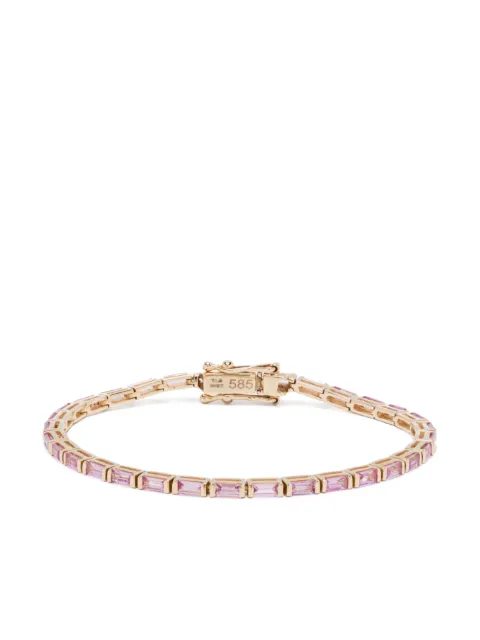 Kolours pulsera Creo en oro amarillo de 14kt con zafiro