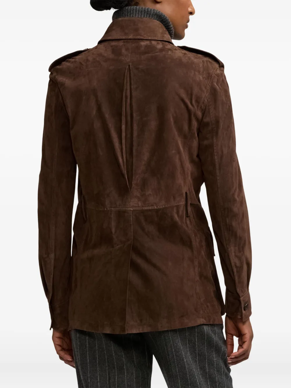 Ralph Lauren Collection Giacca stile militare in pelle scamosciata | Image 5