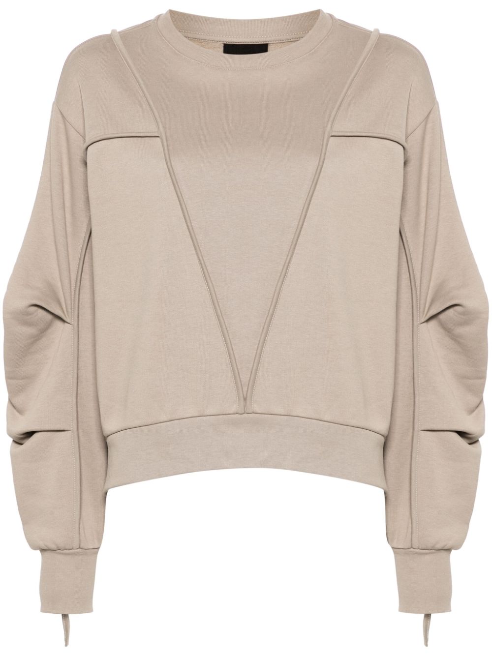 seam-detailing sweatshirt