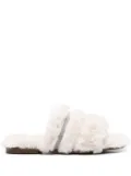 Peserico faux-fur slides - White