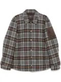 Peserico plaid-check jacket - Brown